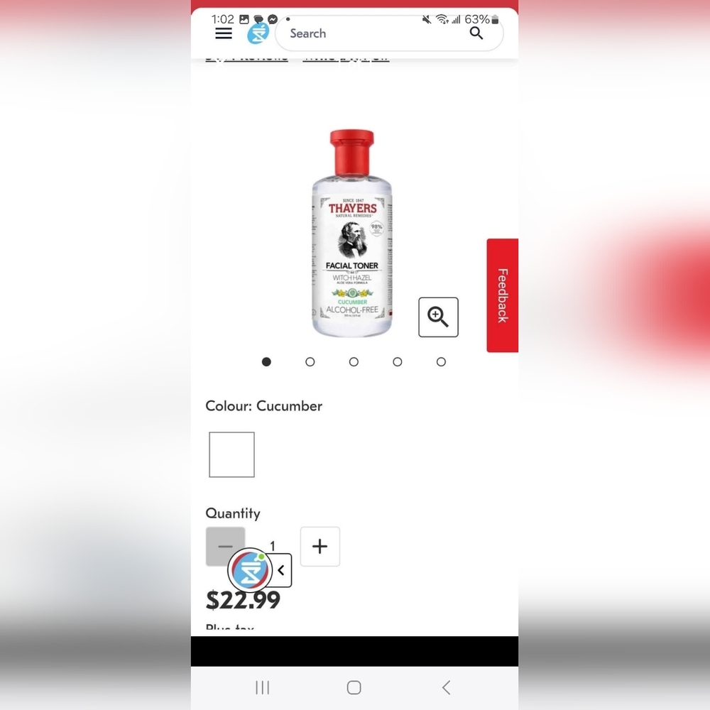 Thayers Facial Toner with Witch Hazel and Aloe Vera
